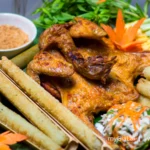 Gà nướng cơm lam Gia Lai